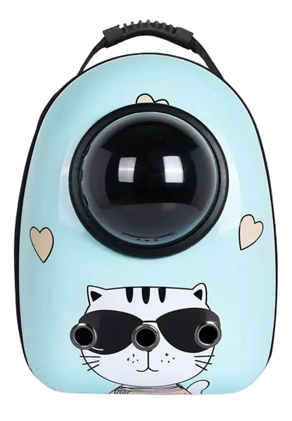 Maleta para gato Azul