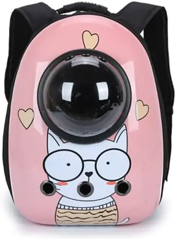 Maleta para Gato Rosa