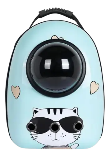 Maleta para gato Azul