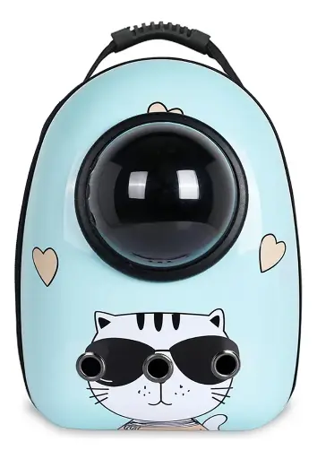Maleta para gato Azul